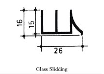 Glass Sliding Aluminium Profile