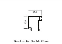 Thermal Break 10.5cm Sliding Barclose for Double Glazing