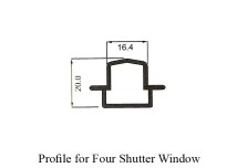 AE Thermal Break 10.5cm Sliding Profile for Shutter Window