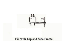 GE 12cm Sliding Series ,Fix with Top and Side Frame