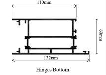 GE Thermal Break Hinges Bottom GE36061