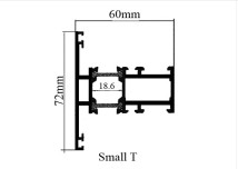 Small T Profile TB Hinge Series Gulf Extrusion