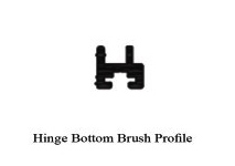 Hinges Bottom Brush Profile - Gulf Extrusion