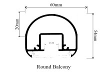 Rond Balcony 60mm 26017