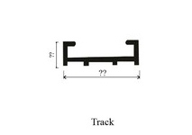 Track for Curtain Wall Shutter 45066