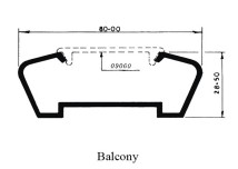 Balcony/ 8cm Balcony Top 26028