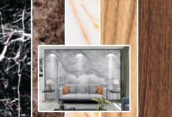 PVC Marble & Wood Finish Wall Interior Sheets