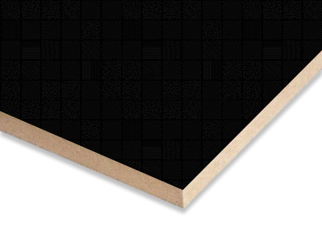3D Touch Black Mosaic Melamine MDF