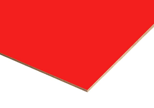 Red Paper Overlay MDF Sheets