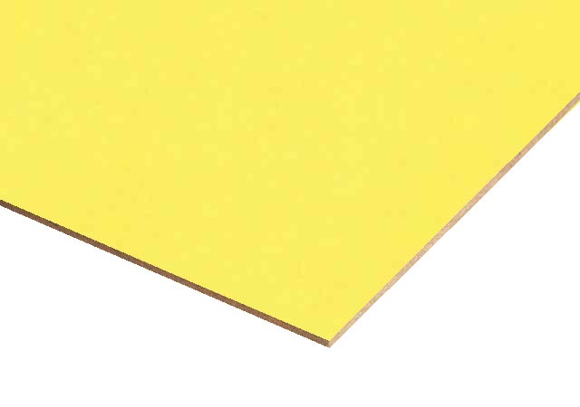 Light Yellow Paper Overlay MDF Sheets