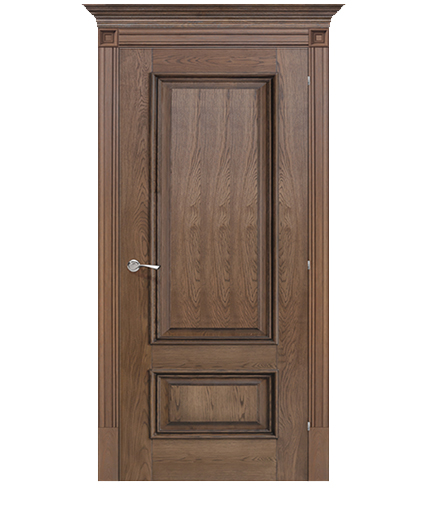 Solid Ash Wood Door with Frame 2-Panel Design