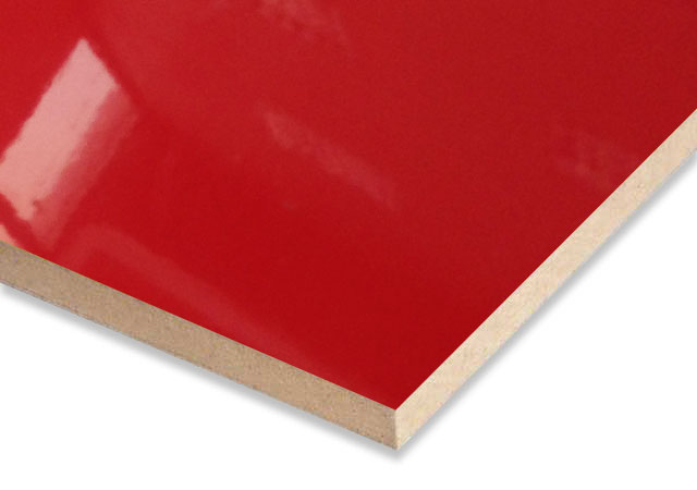 Red Laminated #R PVC High Glossy AGT MDF Panel